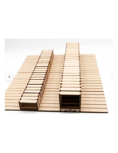 Kit de construcción de madera Olas de Mar Ondas con Bote
