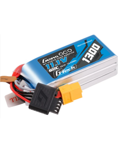 Gens Ace G-Tech 1300mAh 11.1V 60C 3S1P Lipo Battery Pack with XT60 Plug