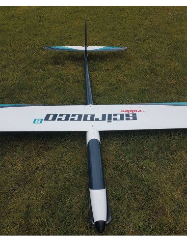Velero SCIROCCO S 3.75M PNP, planeador de alto rendimiento fabricado en GRP con alas de 4 flaps
