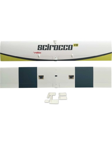 Velero de alto rendimiento Scirocco XS 3,25 m ARF (lima) fabricado en GRP con ala de 4 flaps