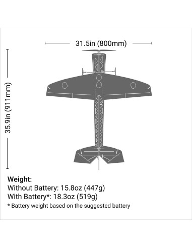 4-Site 3D FF (Flat Foamy) 800mm BNF Basic with AS3X+ and SAFE Select