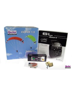 Para-RC Cloud 1.5 Komplettset RTF (rot) T6L Sport