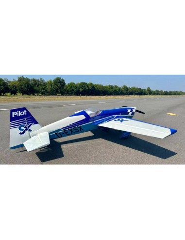 Extra 330 SX - Pilot RC - (envergadura 2,29m) Azul, Blanco, Negro