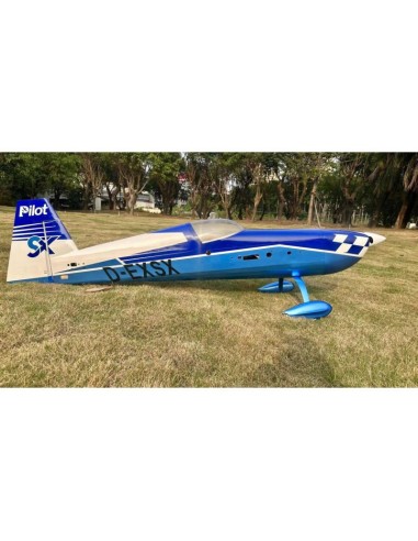 Extra 330 SX - Pilot RC - (envergadura 2,29m) Azul, Blanco, Negro