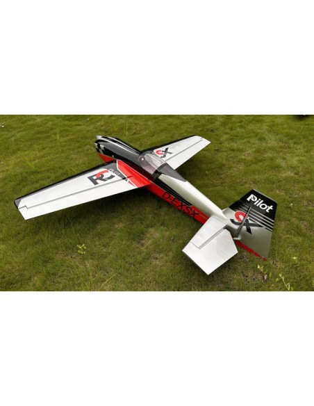 Extra 330 SX - Pilot RC - (envergadura 2,29m) Negro, Gris, Rojo