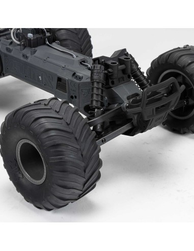 1/10 GORGON 2WD RTA Kit Brushed Monster Truck (Battery & Charger Included), Clear