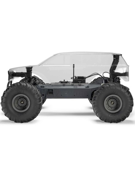 1/10 GORGON 2WD RTA Kit Brushed Monster Truck (Battery & Charger Included), Clear