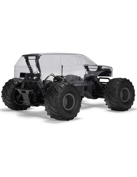 1/10 GORGON 2WD RTA Kit Brushed Monster Truck (Battery & Charger Included), Clear