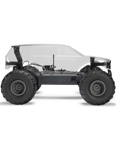 1/10 GORGON 2WD RTA Kit Brushed Monster Truck (Battery & Charger Included), Clear