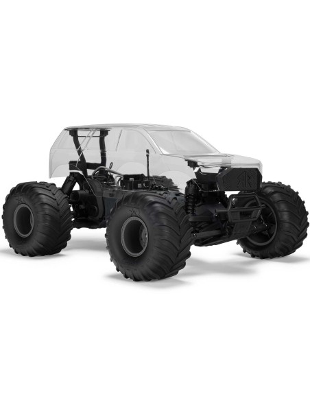 1/10 GORGON 2WD RTA Kit Brushed Monster Truck (Battery & Charger Included), Clear