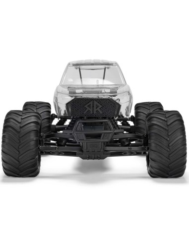1/10 GORGON 2WD RTA Kit Brushed Monster Truck (Battery & Charger Included), Clear