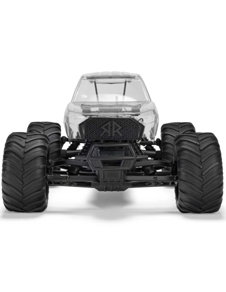 1/10 GORGON 2WD RTA Kit Brushed Monster Truck (Battery & Charger Included), Clear