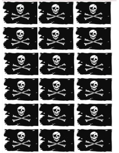 Bandera de Pirata en vinilo