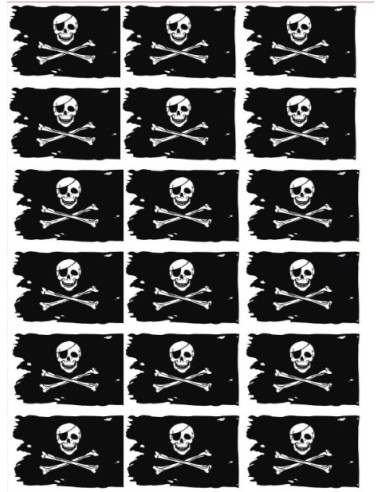 Bandera de Pirata en vinilo