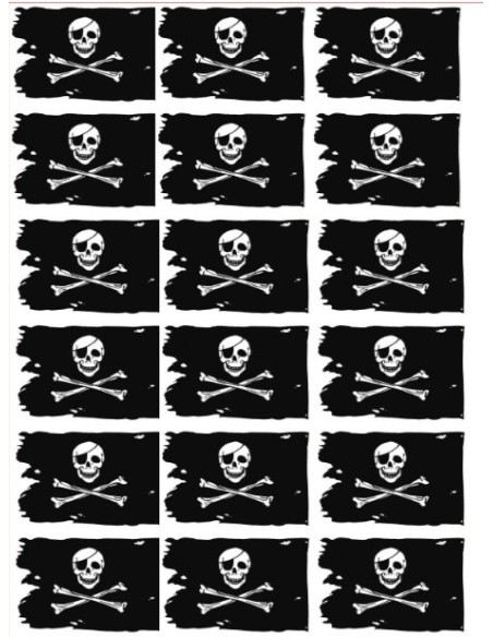 Bandera de Pirata en vinilo