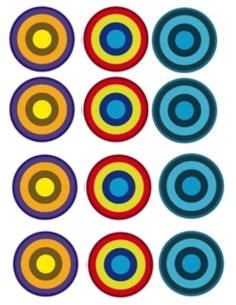 Circulos decorativos en vinilo