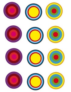 Circulos decorativos en vinilo