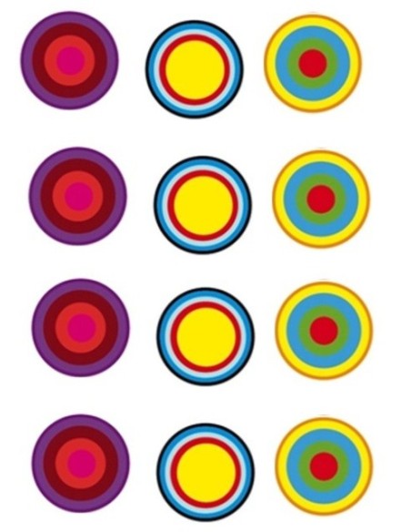 Circulos decorativos en vinilo