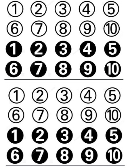 Decoracion Numeros en Vinilo