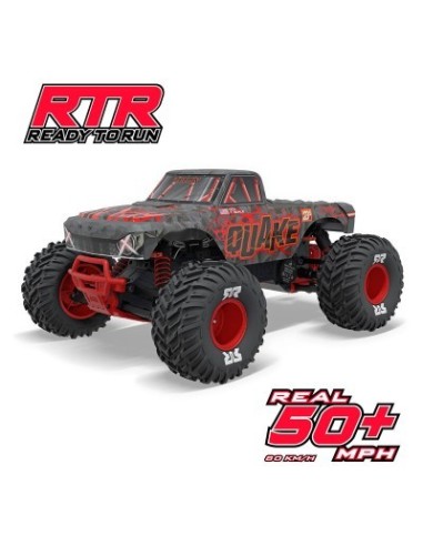 QUAKE 223S DSC 2WD RTR Brushless Monster Truck Red