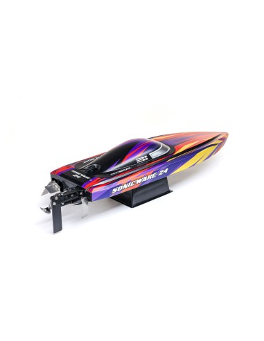 Sonicwake 24" Autoadrizable, sin escobillas, Deep-V RTR (batería y cargador incluidos), rojo