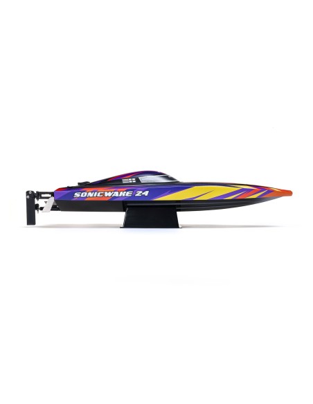 Sonicwake 24" Autoadrizable, sin escobillas, Deep-V RTR (batería y cargador incluidos), rojo
