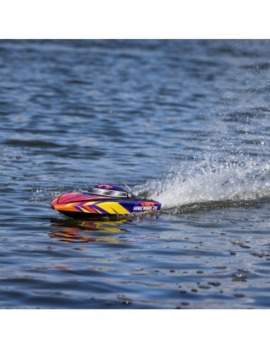 Sonicwake 24" Autoadrizable, sin escobillas, Deep-V RTR (batería y cargador incluidos), rojo