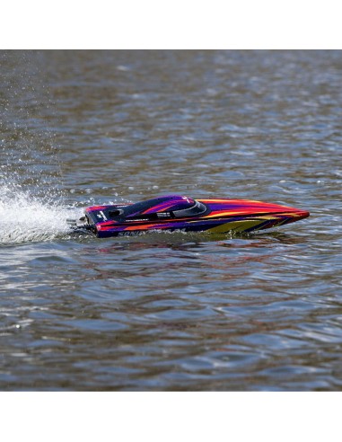 Sonicwake 24" Autoadrizable, sin escobillas, Deep-V RTR (batería y cargador incluidos), rojo