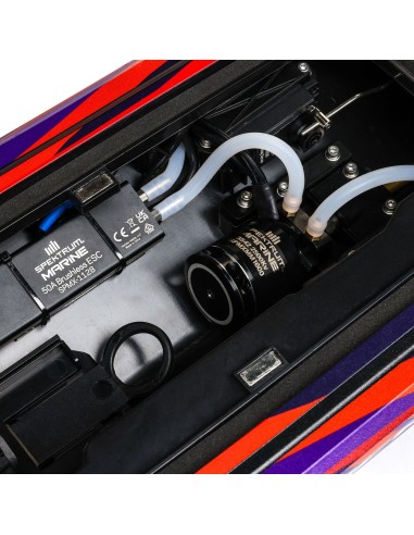 Sonicwake 24" Autoadrizable, sin escobillas, Deep-V RTR (batería y cargador incluidos), rojo