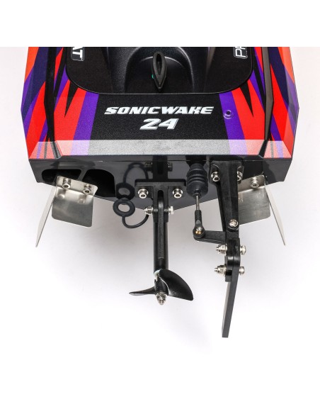 Sonicwake 24" Autoadrizable, sin escobillas, Deep-V RTR (batería y cargador incluidos), rojo