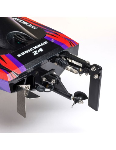 Sonicwake 24" Autoadrizable, sin escobillas, Deep-V RTR (batería y cargador incluidos), rojo