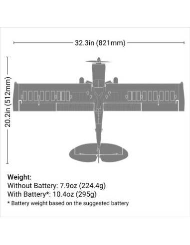 Micro Scrappy 800mm BNF Basic with AS3X and SAFE Select