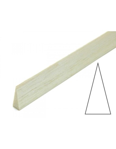 Listón terminal de balsa simétrico 5x25x1000 mm (2 uds.)