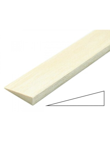Listón terminal de balsa simétrico 3x12x1000 mm (2 uds.)