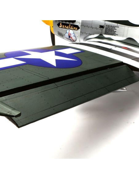 P-51D Mustang 20cc ARF, 69.5"  6S Compatible  Skill Level 3  Short Grass Hangar 9 - HAN2820B