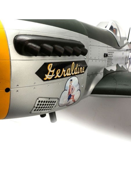 P-51D Mustang 20cc ARF, 69.5"  6S Compatible  Skill Level 3  Short Grass Hangar 9 - HAN2820B