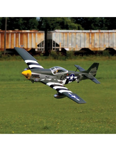 P-51D Mustang 20cc ARF, 69.5"  6S Compatible  Skill Level 3  Short Grass Hangar 9 - HAN2820B
