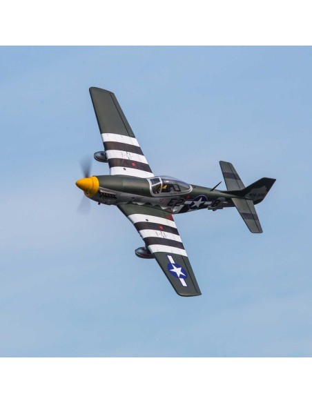 P-51D Mustang 20cc ARF, 69.5"  6S Compatible  Skill Level 3  Short Grass Hangar 9 - HAN2820B