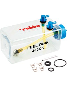 Depósito de gasolina Robbe Modellsport de 400 ml con tapón de aluminio