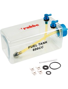 Depósito de gasolina Robbe Modellsport de 600 ml con tapón de aluminio