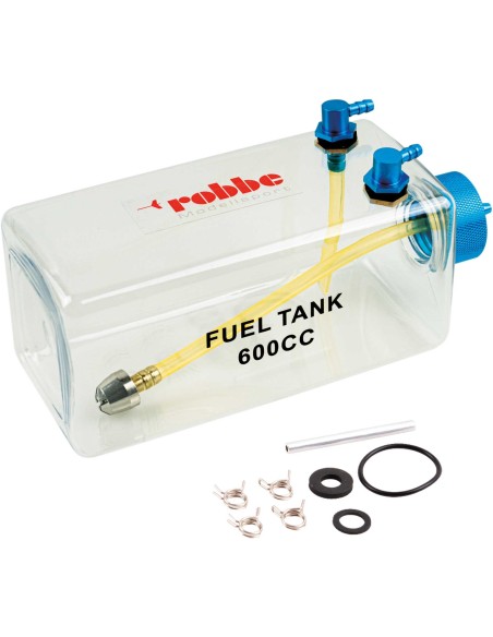 Depósito de gasolina Robbe Modellsport de 600 ml con tapón de aluminio