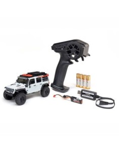 1-30 SCX30 Jeep Wrangler JLU 4X4 RTR Brushed Rock Crawler (Battery & Charger Included) White