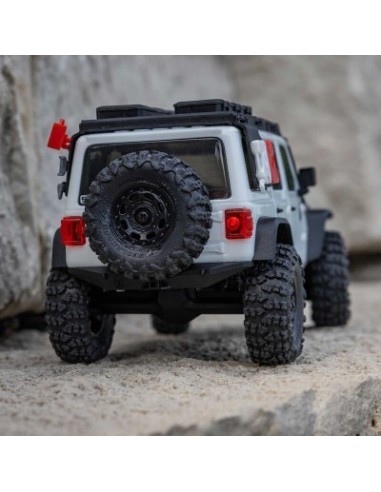1-30 SCX30 Jeep Wrangler JLU 4X4 RTR Brushed Rock Crawler (Battery & Charger Included) White