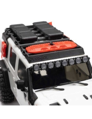 1-30 SCX30 Jeep Wrangler JLU 4X4 RTR Brushed Rock Crawler (Battery & Charger Included) White