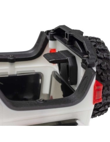 1-30 SCX30 Jeep Wrangler JLU 4X4 RTR Brushed Rock Crawler (Battery & Charger Included) White