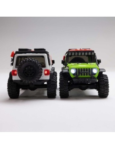 1-30 SCX30 Jeep Wrangler JLU 4X4 RTR Brushed Rock Crawler (Battery & Charger Included) White