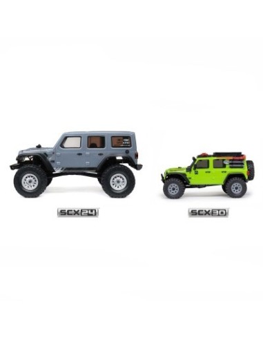 1-30 SCX30 Jeep Wrangler JLU 4X4 RTR Brushed Rock Crawler (Battery & Charger Included) White