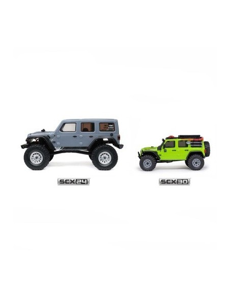 1-30 SCX30 Jeep Wrangler JLU 4X4 RTR Brushed Rock Crawler (Battery & Charger Included) White