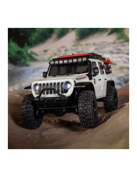 1-30 SCX30 Jeep Wrangler JLU 4X4 RTR Brushed Rock Crawler (Battery & Charger Included) White
