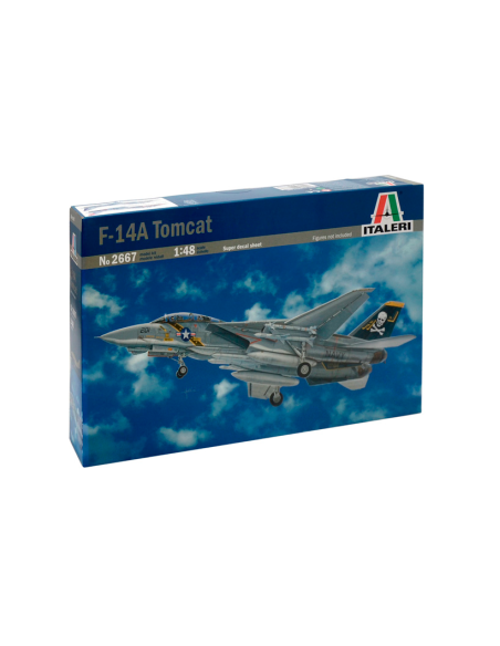 Maqueta de plástico Italeri: Avión F-14A Tomcat. Escala 1:48